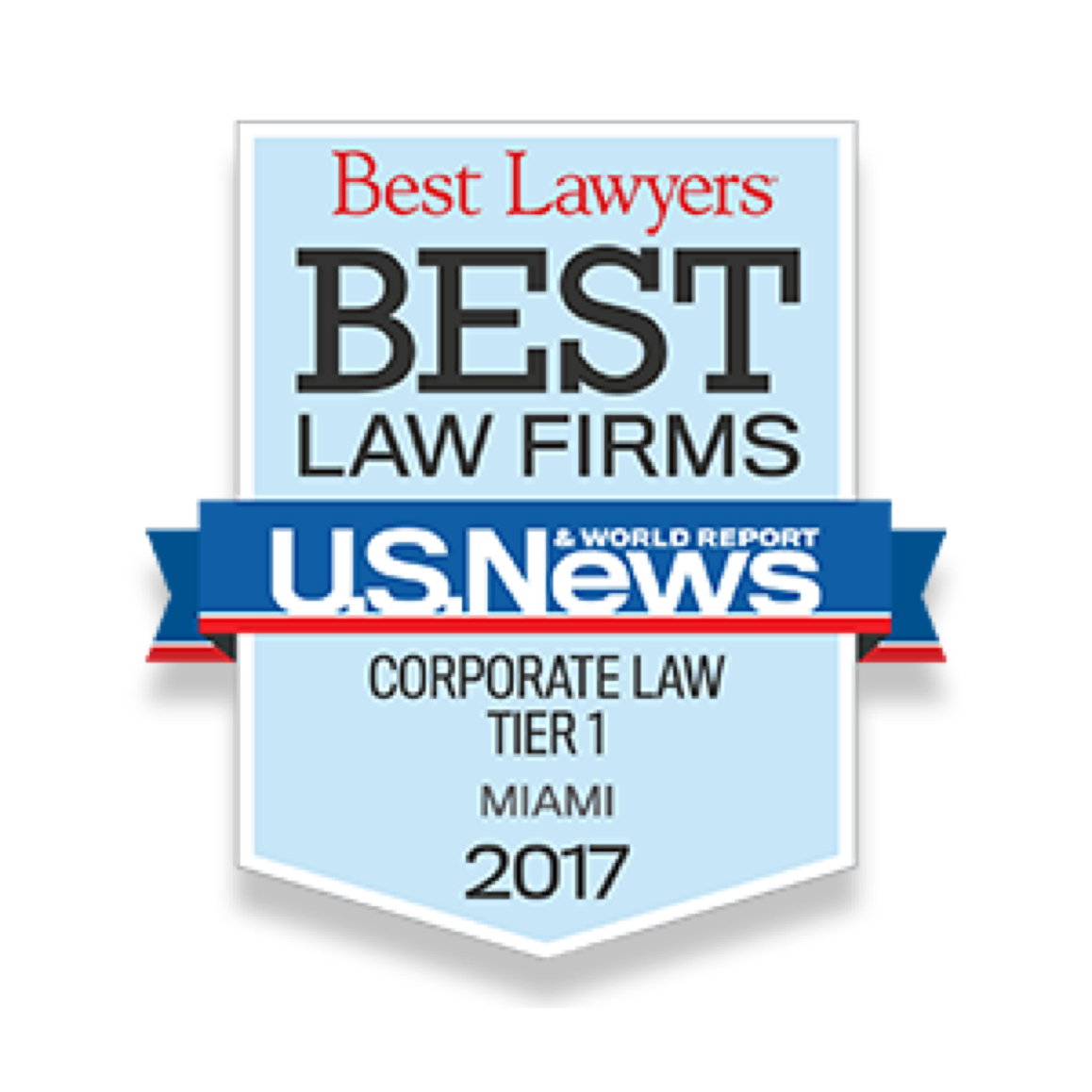 BEST LAWYERS
BEST LAW FIRMs. CORPORATE LAW TIER 1 MIAMI 2017